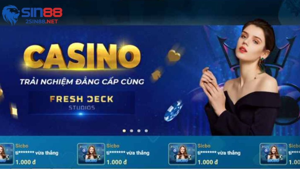 Muôn vàn loại hình casino trực tuyến tại 2sin88.net